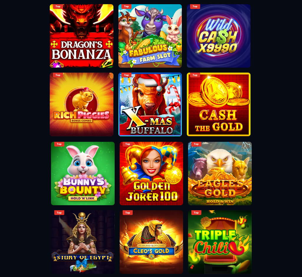 LamaBet slots on desktop